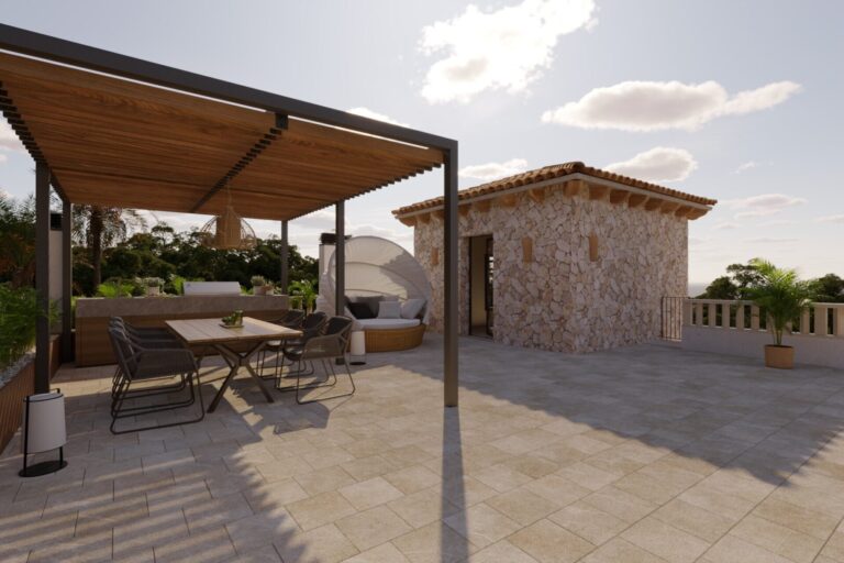 17 - Cala Figuera - Terrassa superior - Pèrgola_Post