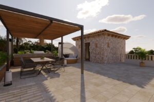 17 - Cala Figuera - Terrassa superior - Pèrgola_Post